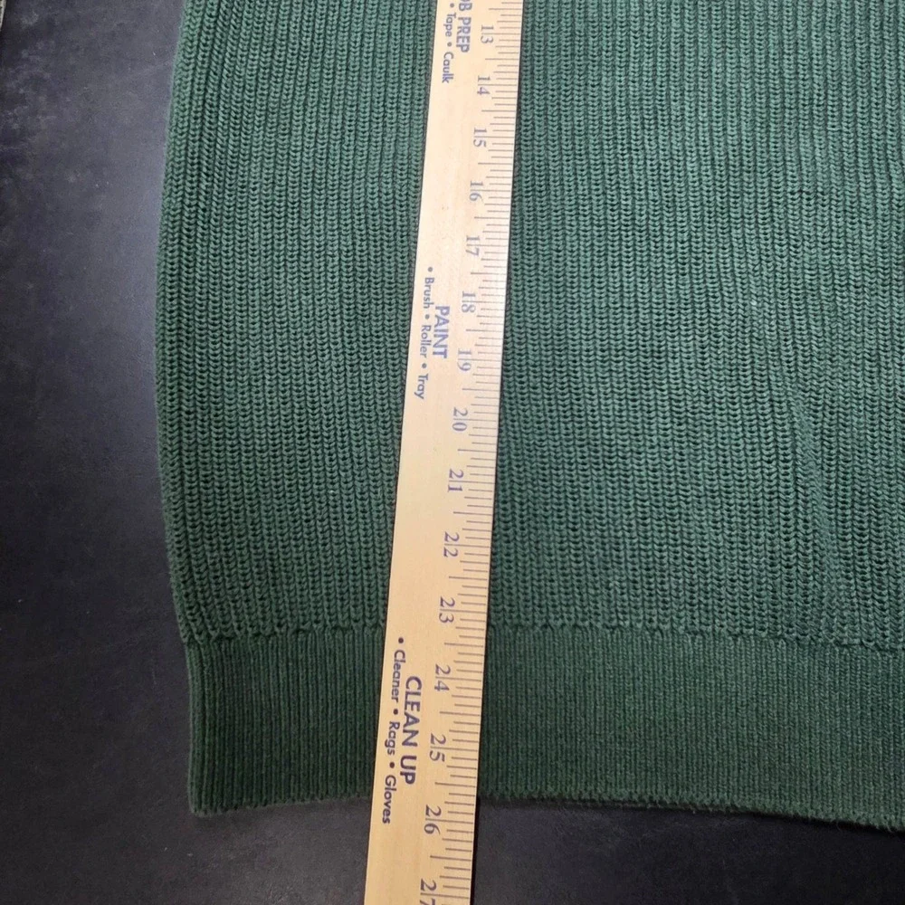 Old Navy Crewneck Sweater Mens XL Green LS Better Crew Cotton Knit